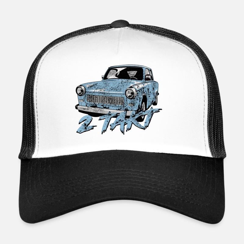 Trabant 601 Gletscherblau - Trucker Cap - Weiß/Schwarz