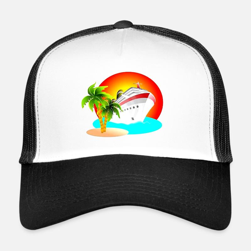 Schiff - Trucker Cap - Weiß/Schwarz