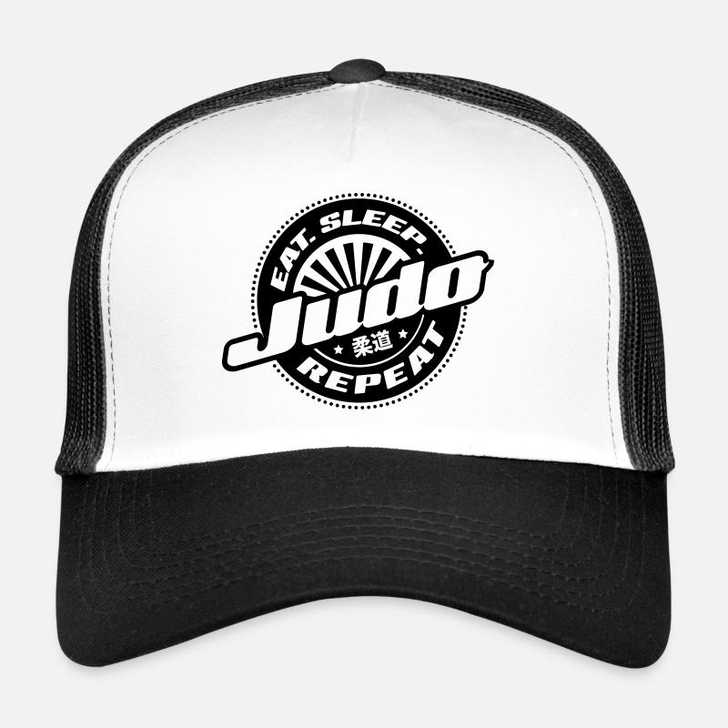 judo - Casquette trucker  - blanc/noir