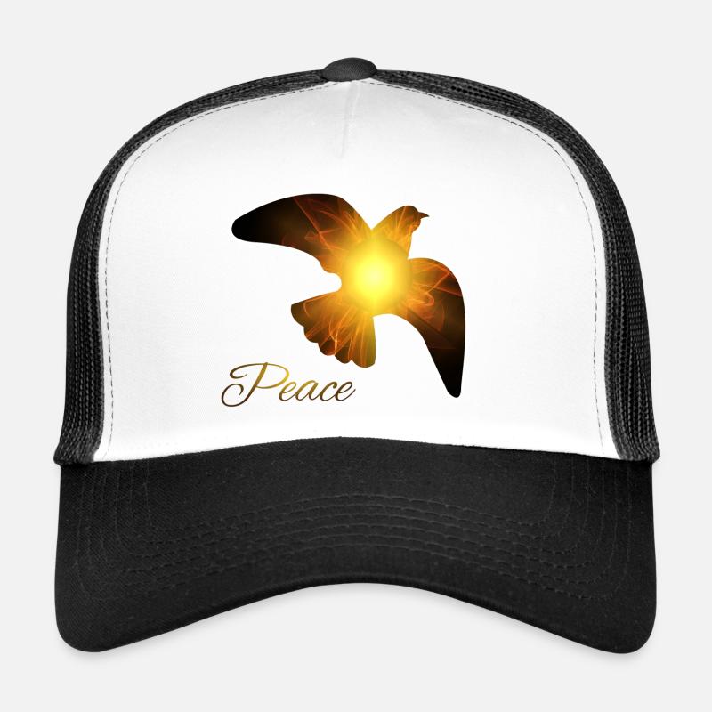 FRIEDENSTAUBE - Trucker Cap - Weiß/Schwarz
