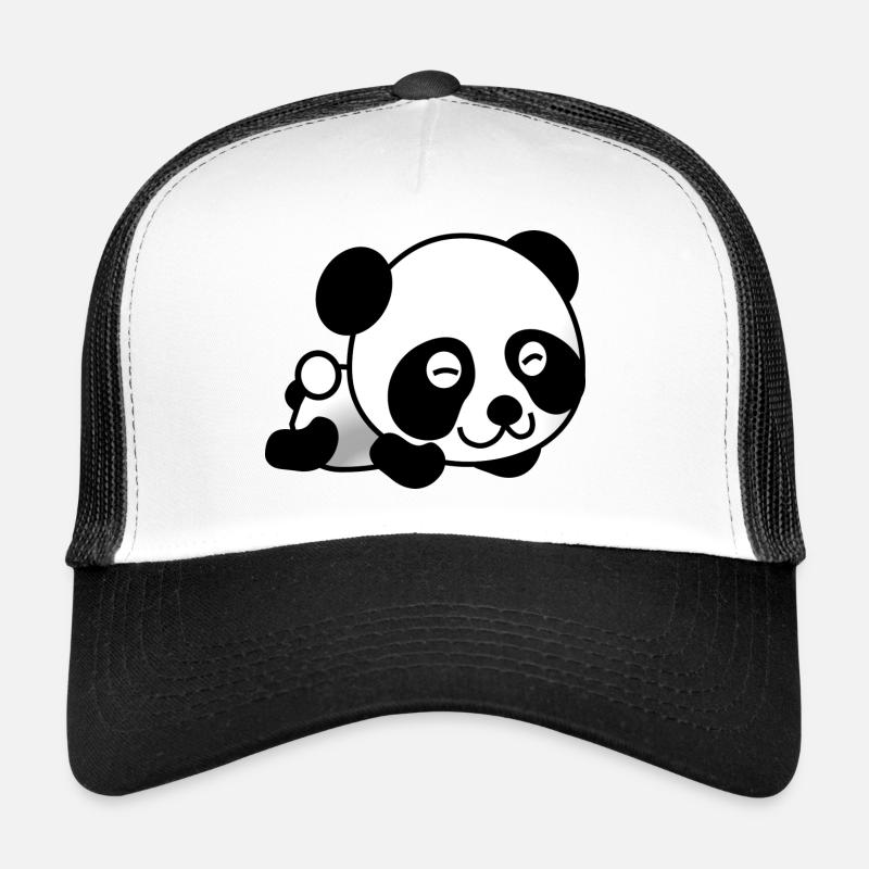 Panda - Casquette trucker - blanc/noir
