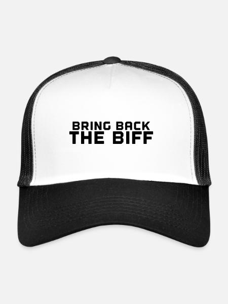 Bring Back The Biff - Trucker Cap - white/black - Front