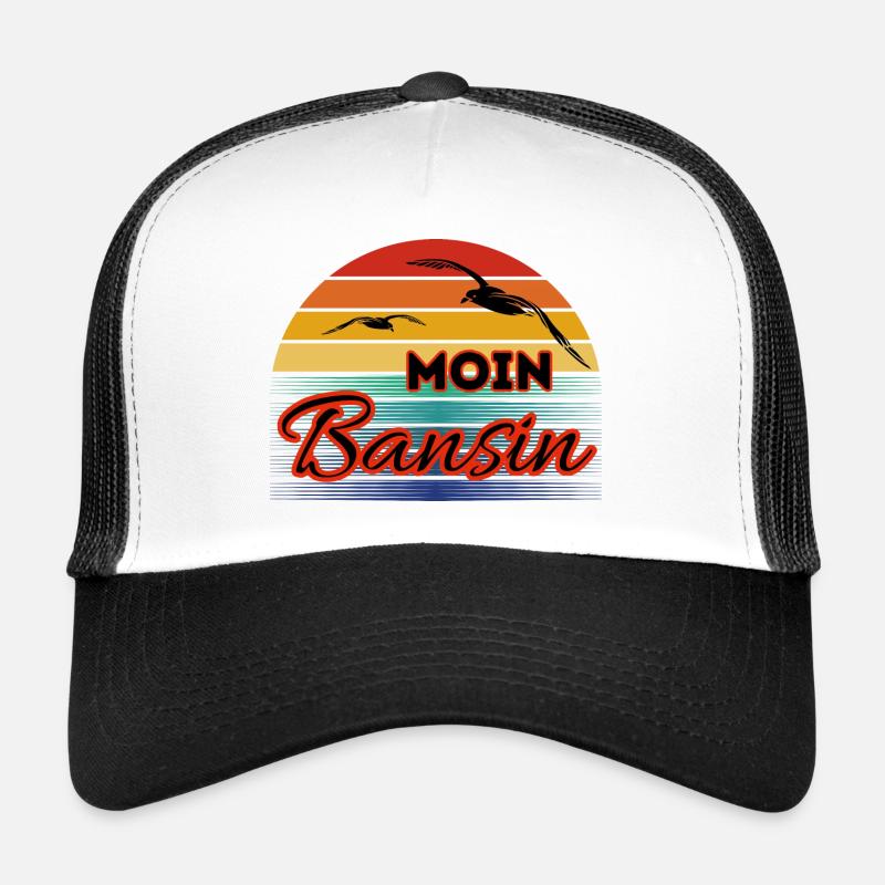 Moin Basin mit Möwe im Retro Style-Bansin Trucker Cap