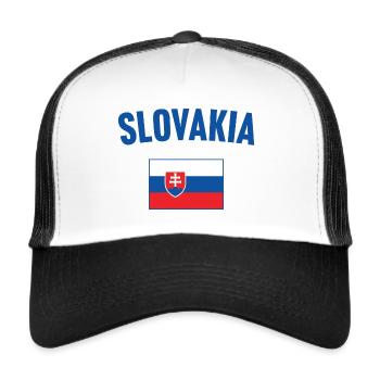 Slovakia Flag - Trucker Cap - white/black - Front