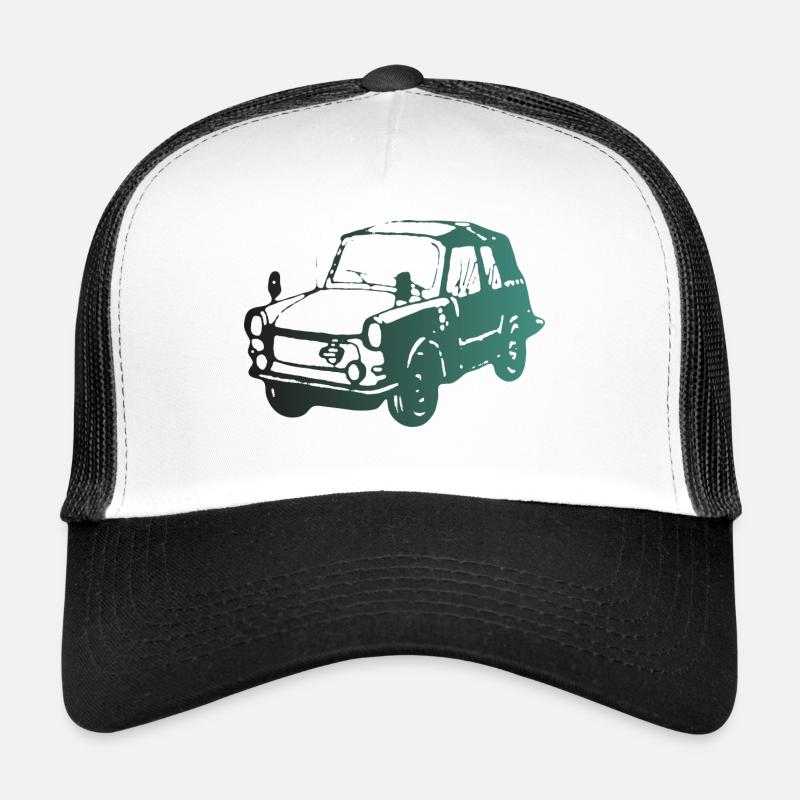 601 Kübel Stoffhund - Trucker Cap - Weiß/Schwarz