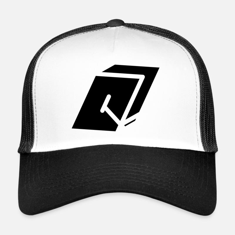 Abstract Q Brief - Trucker Cap - Weiß/Schwarz