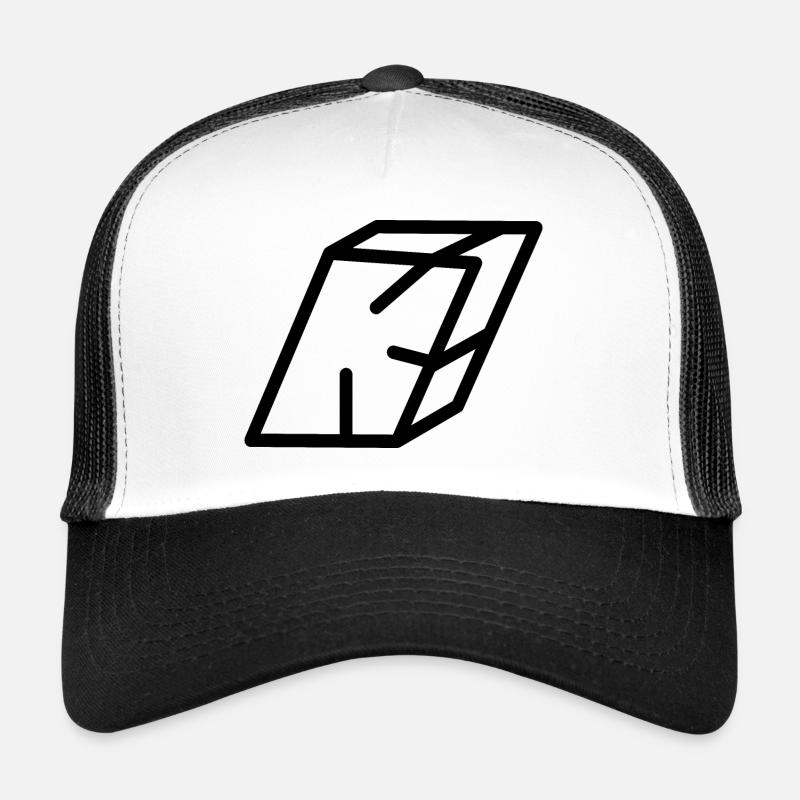 Outline Letter K Trucker Cap
