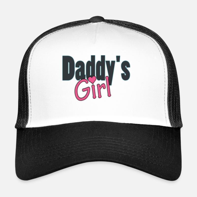 daddy's girl - Trucker-lippis - valkoinen/musta