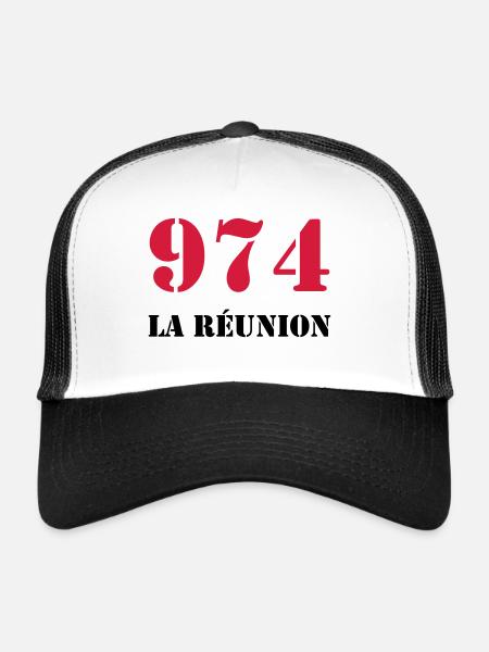 974 La Réunion - Trucker Cap - white/black