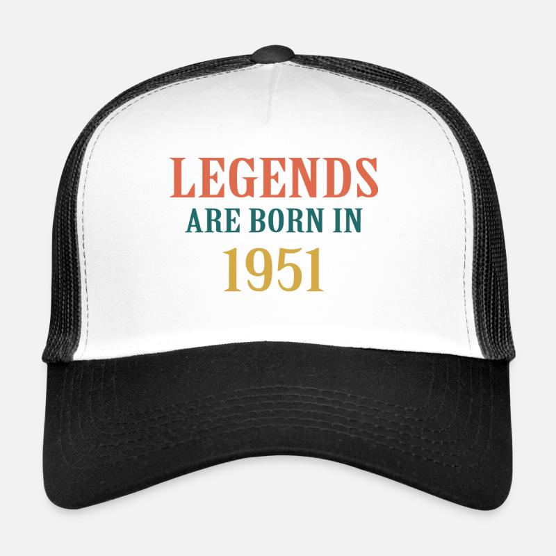 legends 1951 - Trucker Cap - white/black