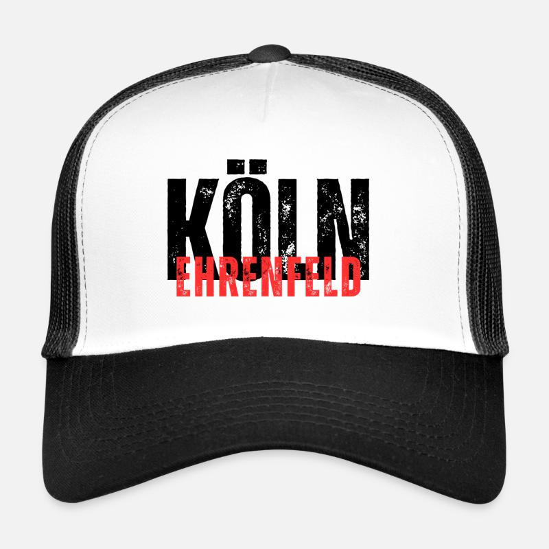 Ehrenfeld schwarz rot - Trucker Cap - Weiß/Schwarz