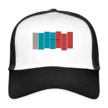 Tout est possible - Casquette trucker  - blanc/noir - Devant