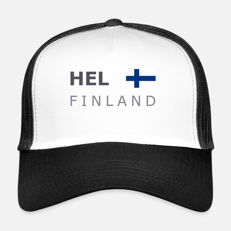 HEL FINLAND dark-lettered 400 dpi Trucker Cap