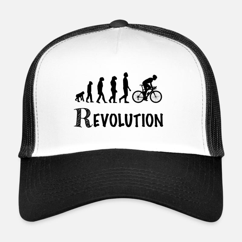 revolution cycle race bicycle - Trucker Cap - white/black