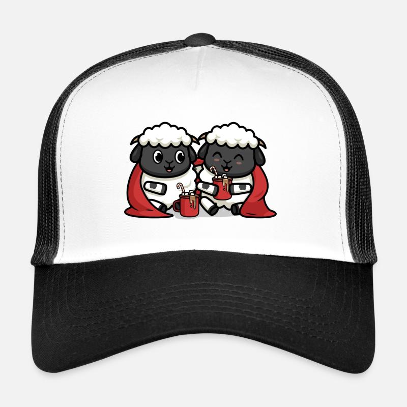 Cozy sheep - Trucker Cap - white/black