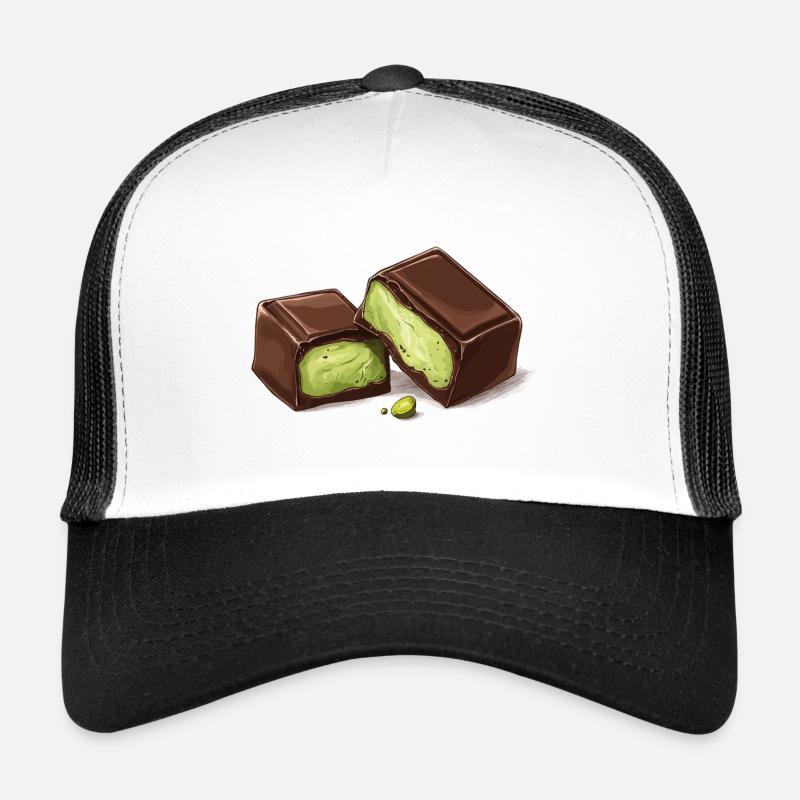 Dubaï Chocolat Pistaches Pistache Crème Chocolat Casquette trucker 