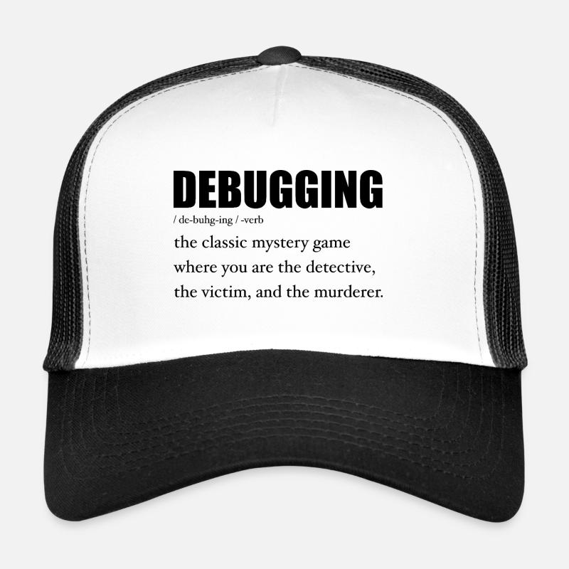 Programmer Debugging Definition Funny IT Developer Trucker Cap