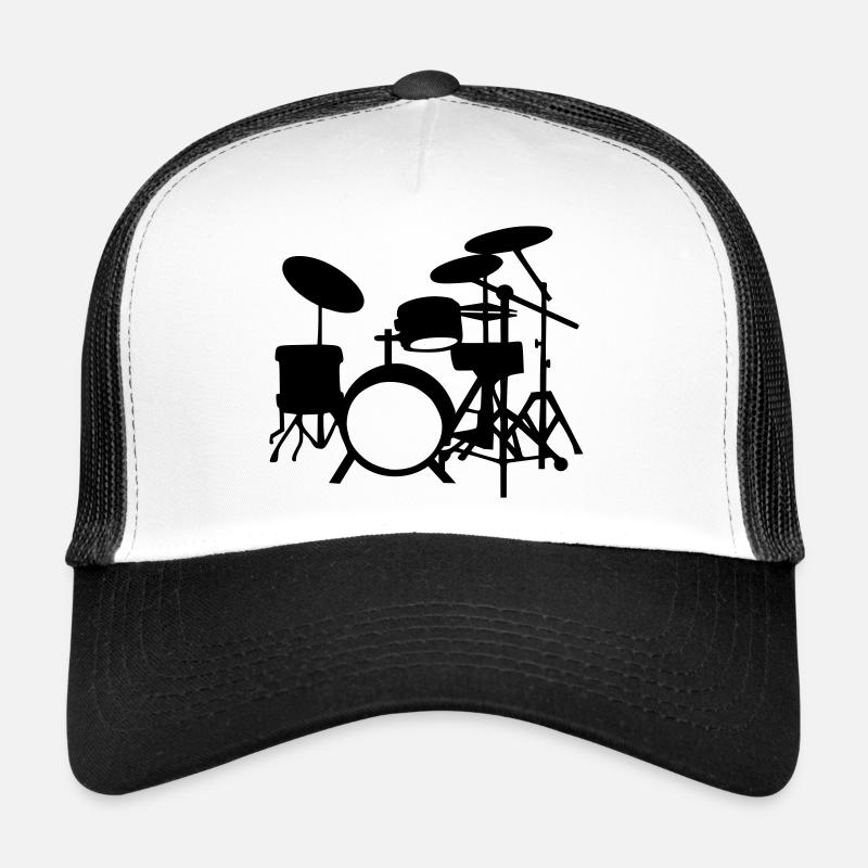 Drums - Trucker Cap - white/black