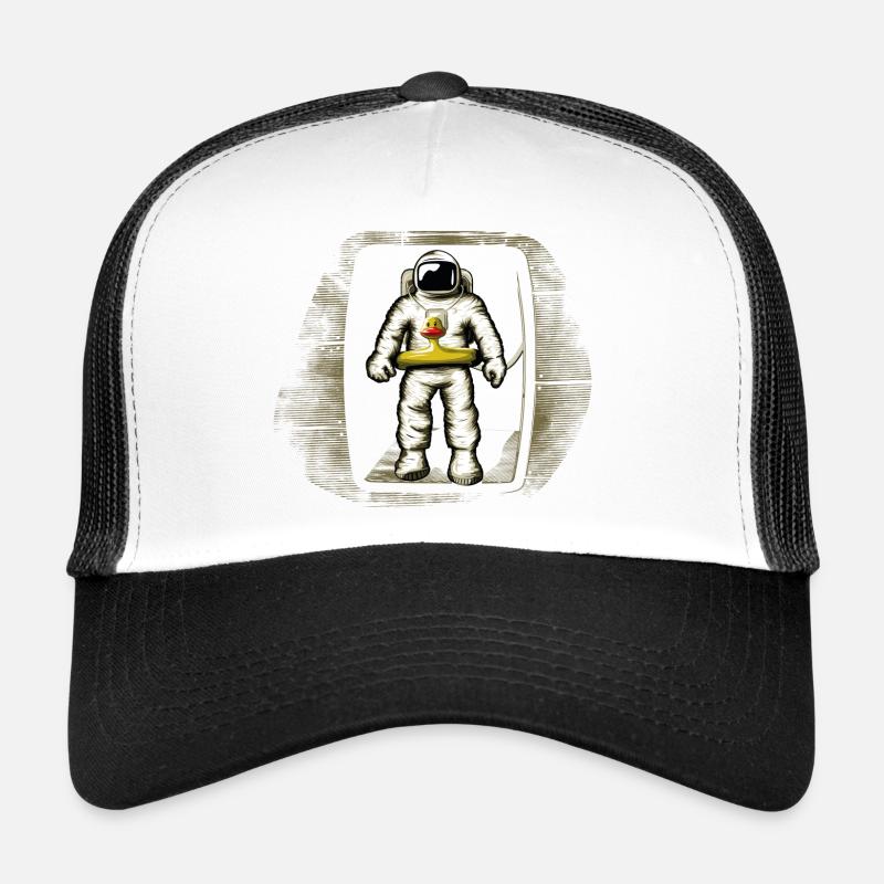 Astronaut - Trucker Cap - white/black