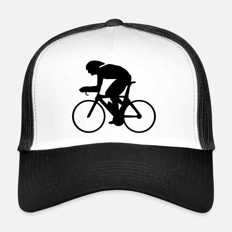 Fahrrad - Trucker Cap - Weiß/Schwarz