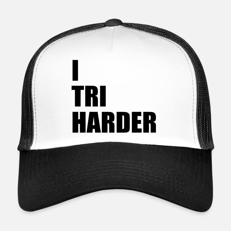 Triathlon - Casquette trucker  - blanc/noir