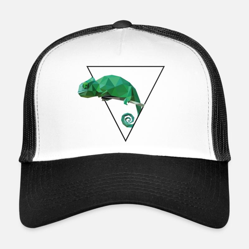 Chamäleon Chamaeleon Cham - Trucker Cap - white/black