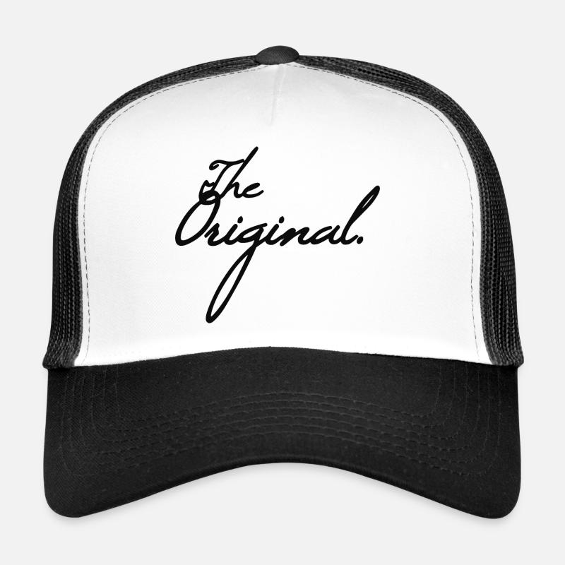L'ORIGINAL - Casquette trucker  - blanc/noir