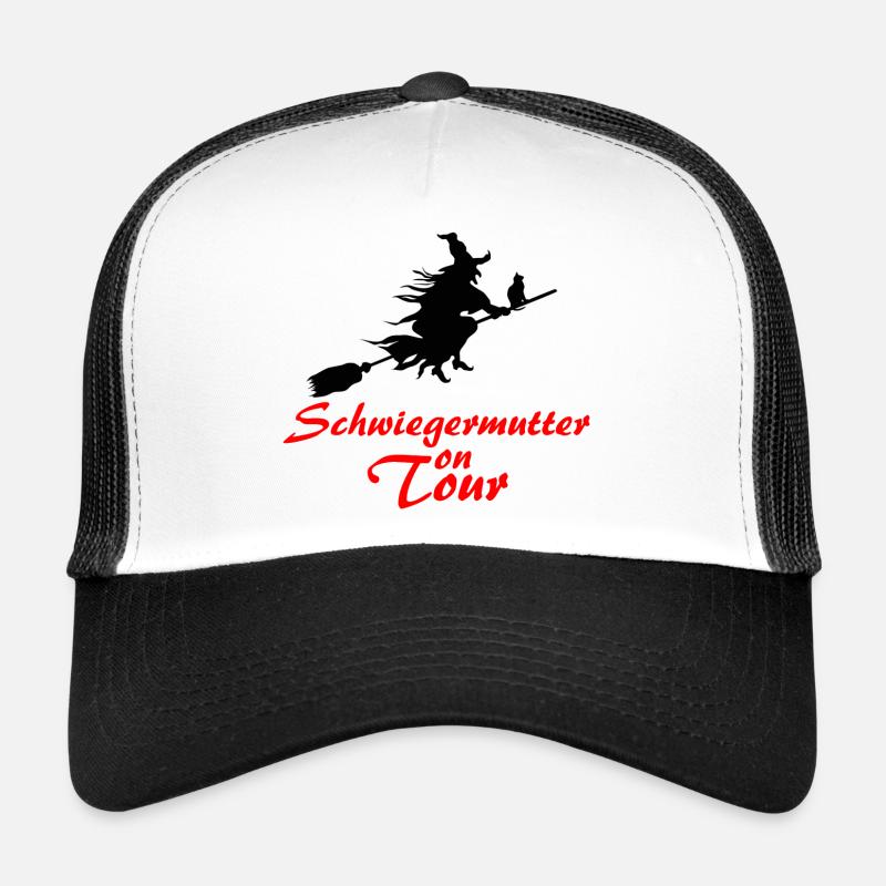 Schwiegermutter on Tour - Roter Schriftzug Trucker Cap