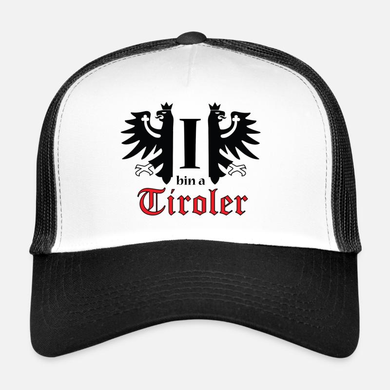 I bin a Tiroler - Trucker Cap - Weiß/Schwarz