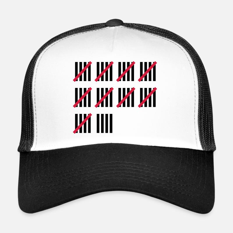 49 . Geburtstag - Trucker Cap - Weiß/Schwarz