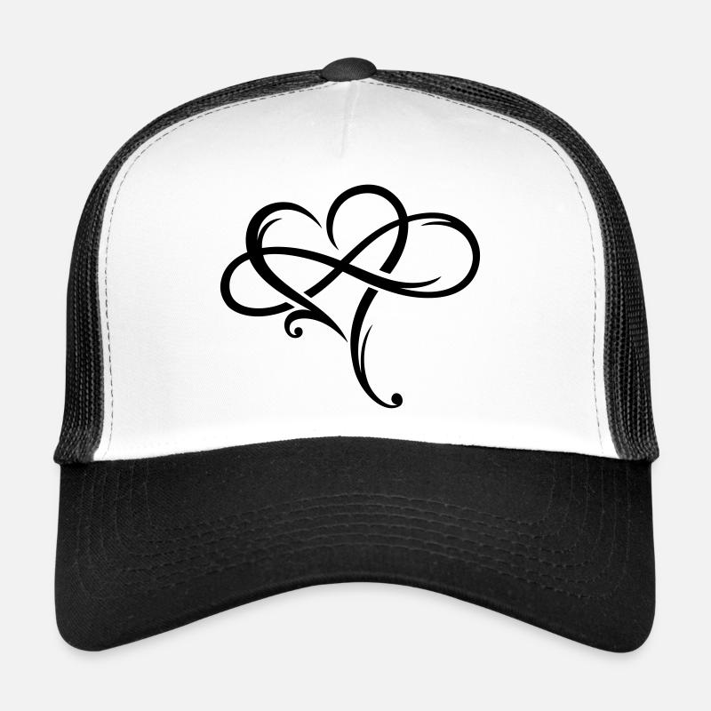 Infinity Sign Infinite Love Unendliche Liebe Herz Trucker Cap