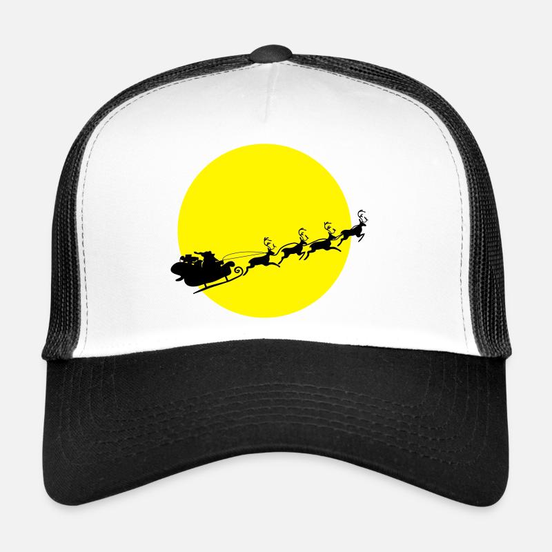 Père Noël dans une Pleine Lune Casquette trucker 