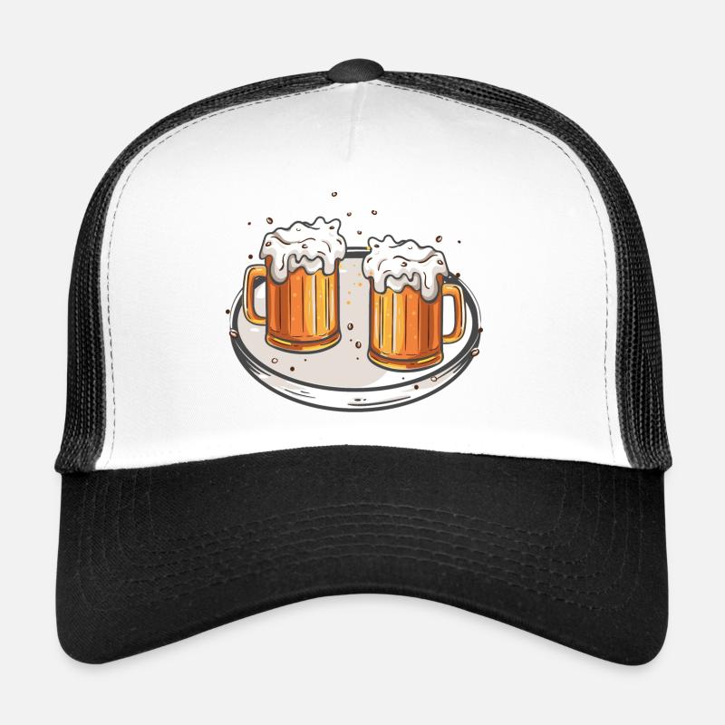 Pitchers on a tray | Beer, beer mug, cheers Trucker Cap