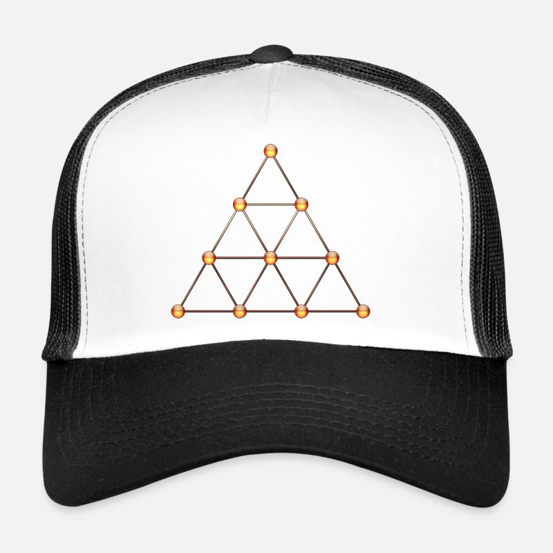Tetraktys, Pythagore, géométrie sacrée, Matrix Casquette trucker 