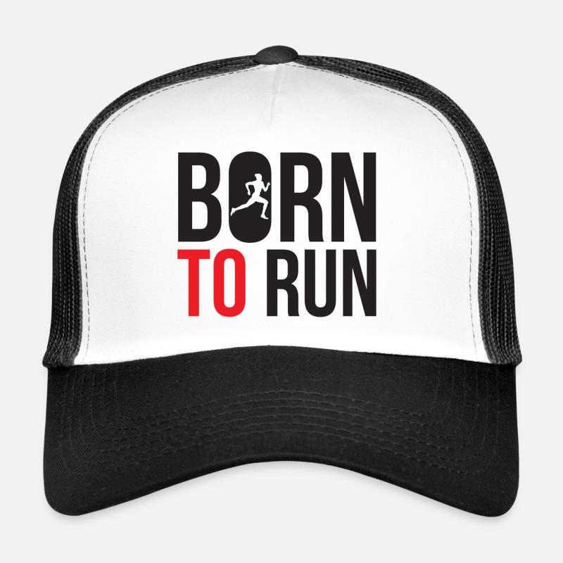 Born to Run - Trucker Cap - white/black