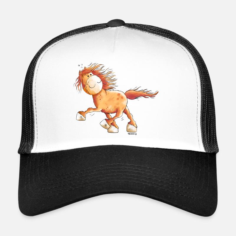 Icelandic Horse - Trucker Cap - white/black