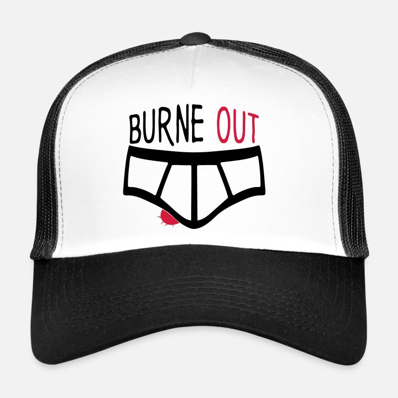 burne out burnout slip citation couille Casquette trucker 