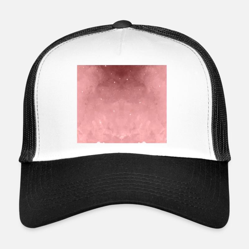 Rosa Lachs Farbiges Aquarell Muster Trucker Cap