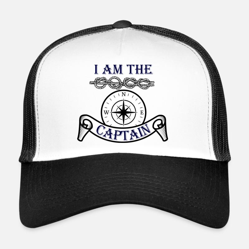 capitaine - Casquette trucker  - blanc/noir