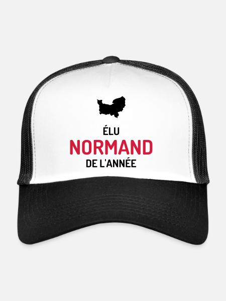 Normandie / Normand / Normande / France/ Normandy - Trucker Cap - white/black - Front