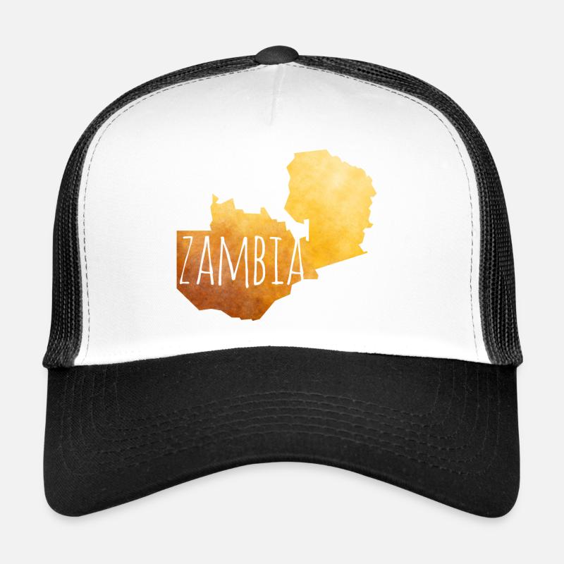 Zambia - Trucker Cap - Weiß/Schwarz