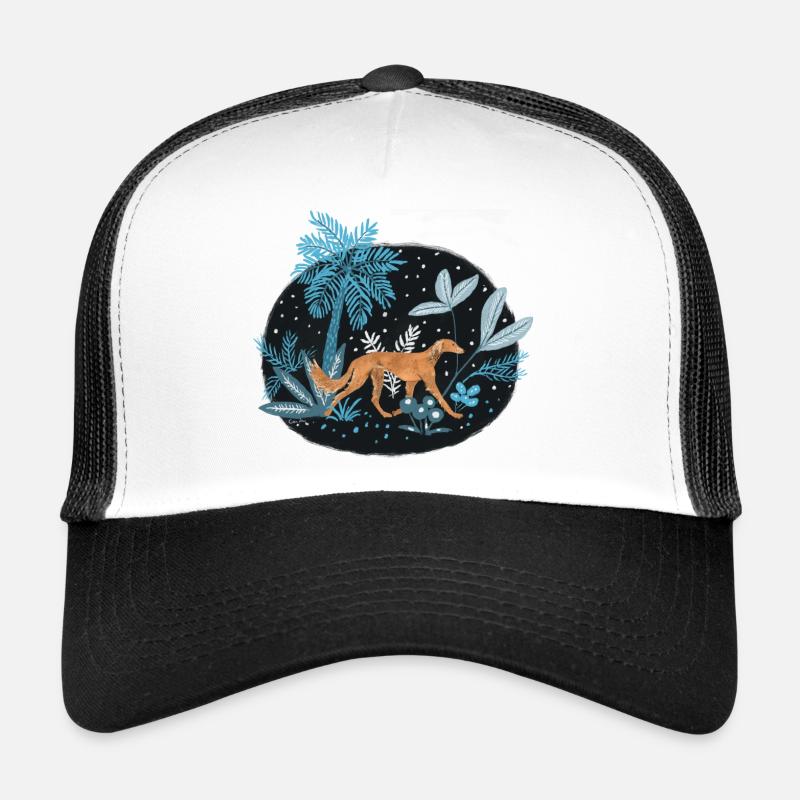 Saluki dans la forêt tropicale Casquette trucker 