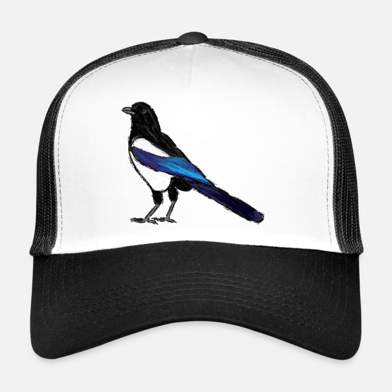Magpie / Eurasian Magpie Design 3 Trucker Cap