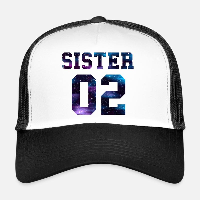 Sister 02 - Trucker Cap - Weiß/Schwarz
