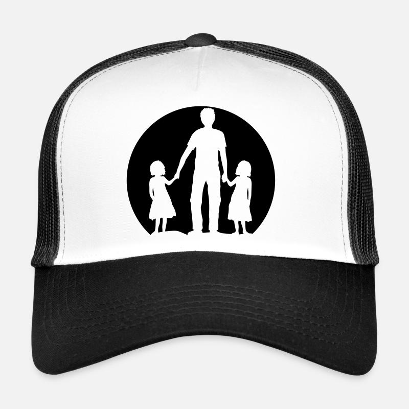 Logo Vater Töchter - Trucker Cap - Weiß/Schwarz