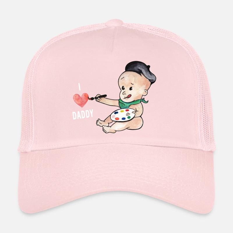 Le bébé aime papa Casquette trucker 