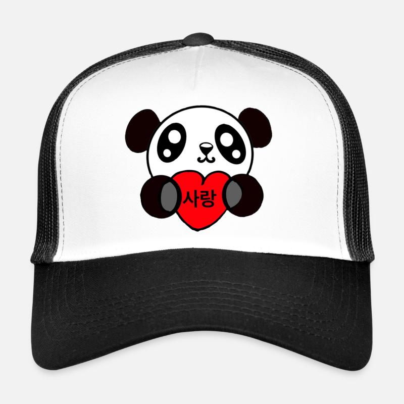 valentine panda Trucker Cap