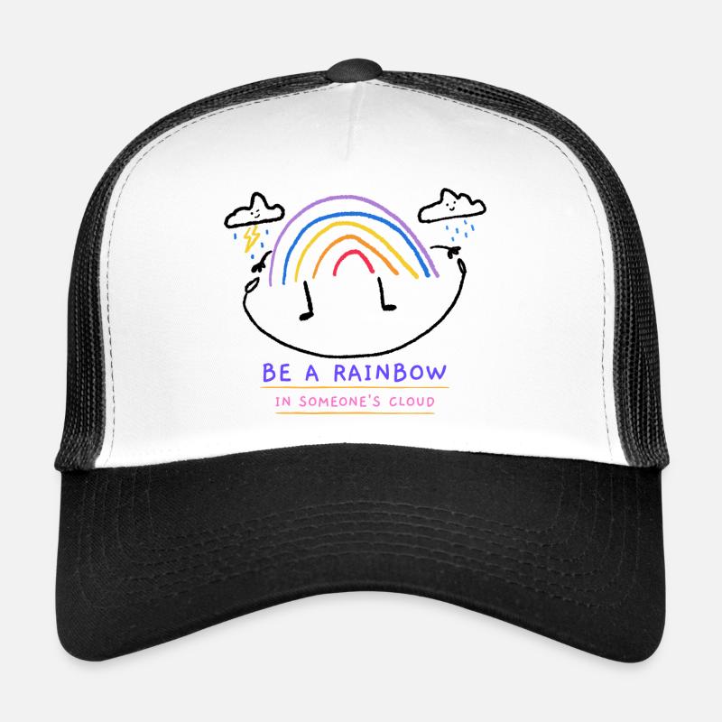Be a rainbow in someone's cloud - Trucker Cap - Weiß/Schwarz