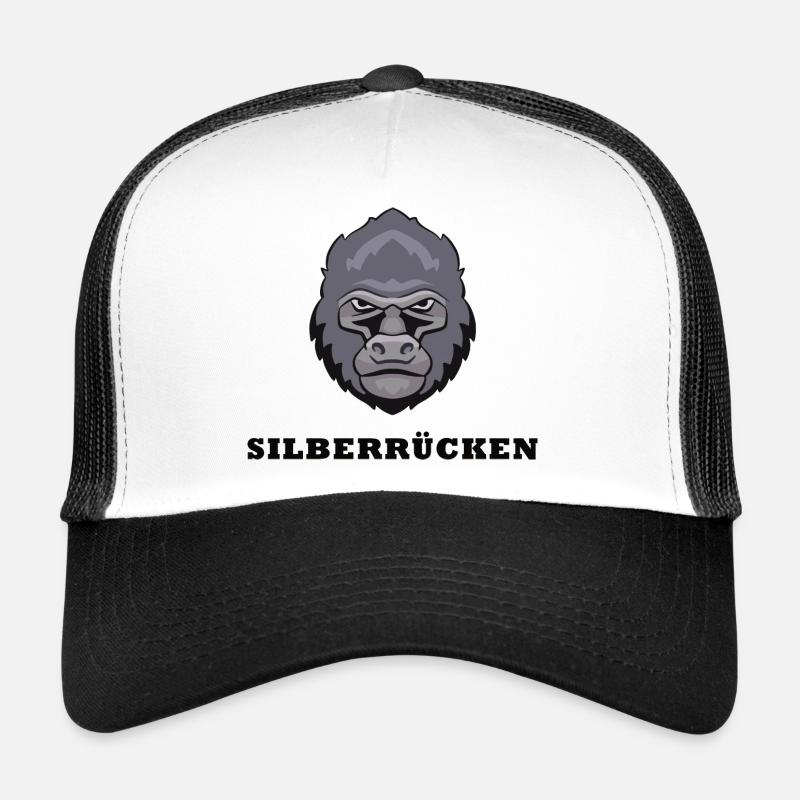 Silberrücken | Gorilla - Trucker Cap - Weiß/Schwarz