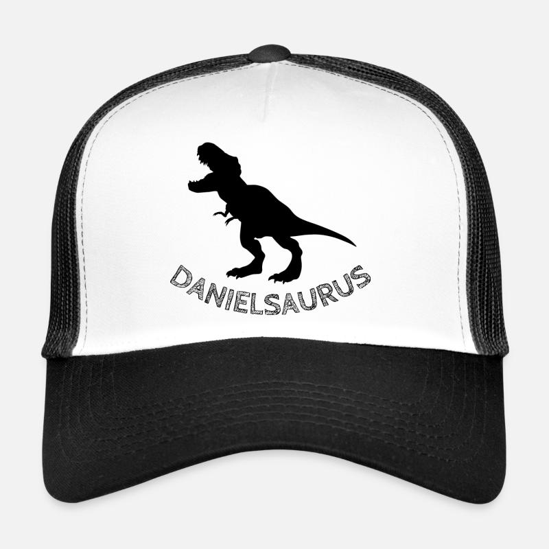 DANIELSAURUS - Casquette trucker  - blanc/noir